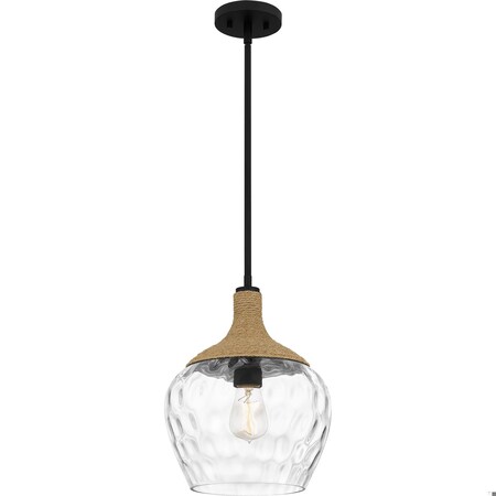 Quoizel Royer 1-Light Matte Black Mini Pendant QPPC5603MBK